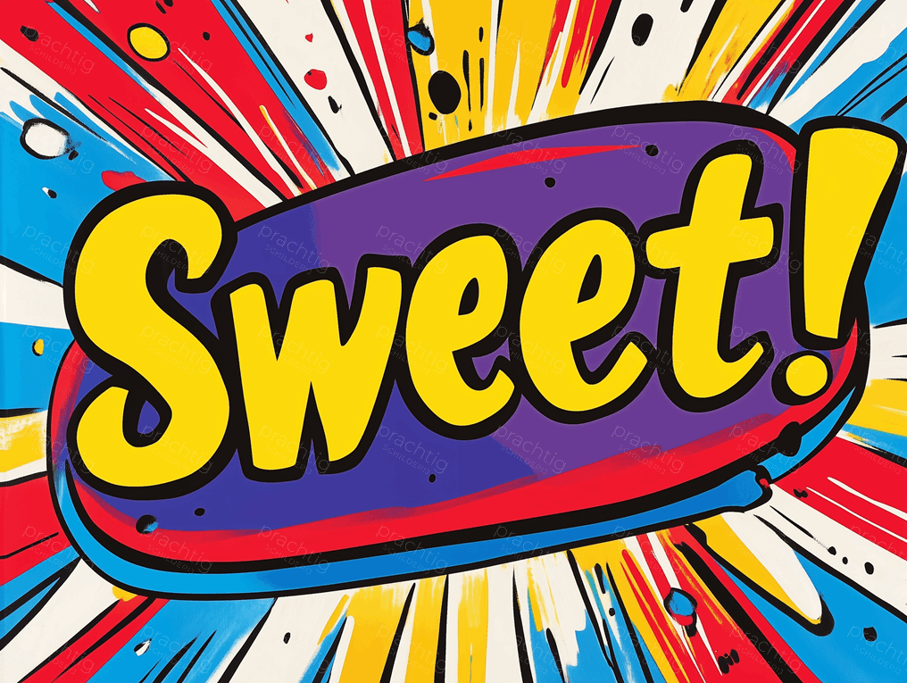 Felgekleurde Pop Art Explosie