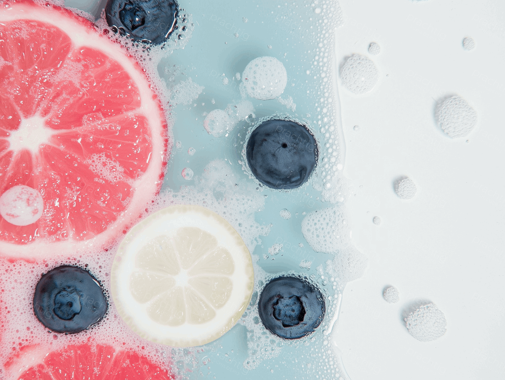 Fruitige frisheid in schuim