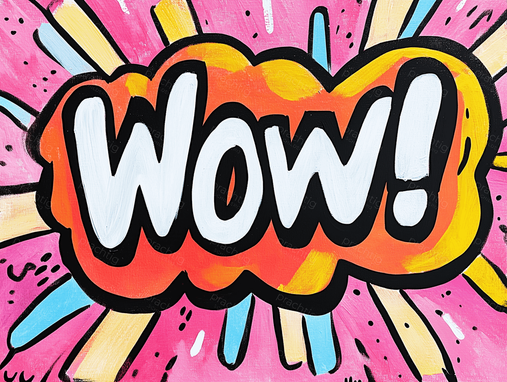 Knallende Wow Pop Art
