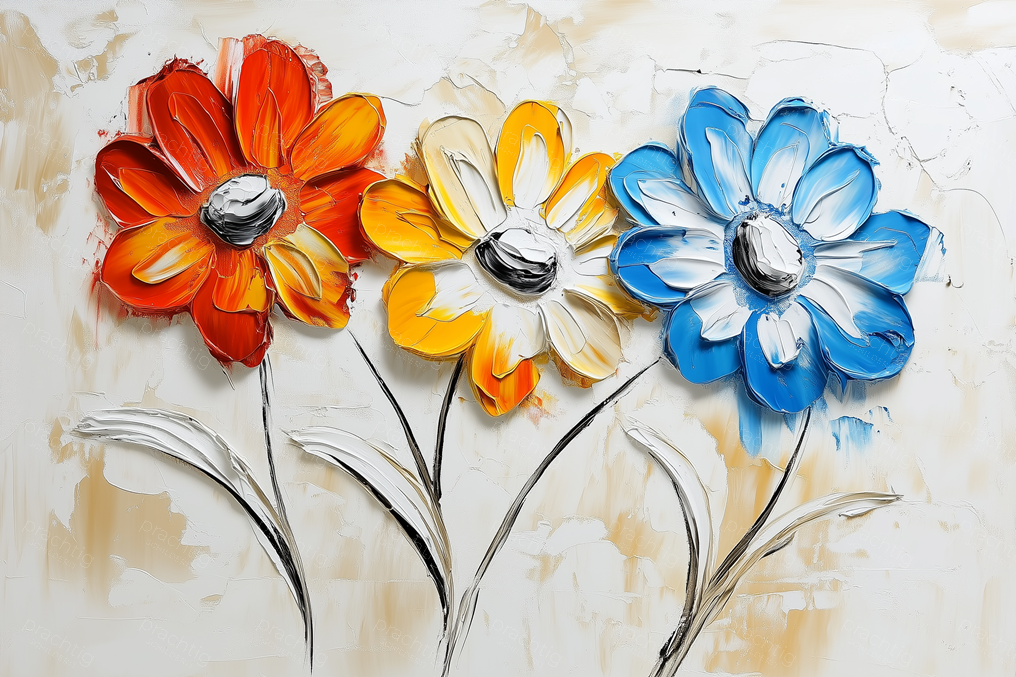 Vrolijke Bloemen in Felle Kleuren