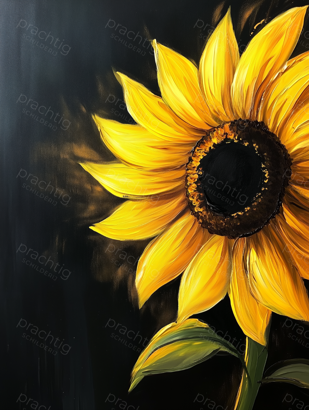 Stralende Zonnebloem in de Schemer