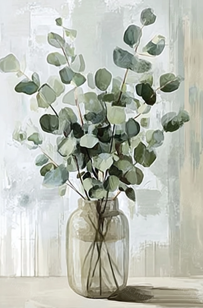 Eucalyptus in glazen vaas
