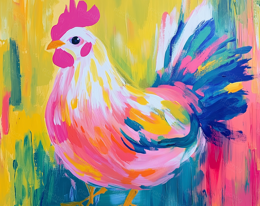 Haan in Levendige Kleuren