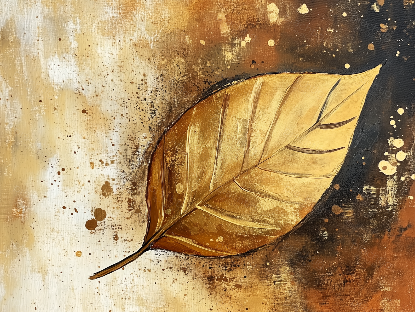 Goudbruin Herfstblad