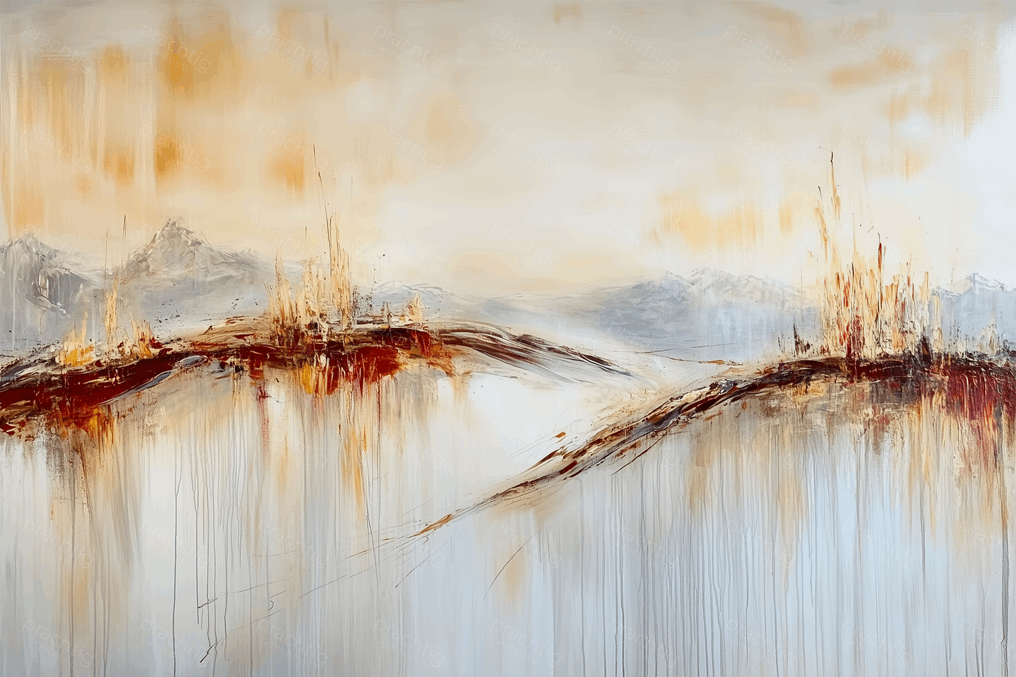 Vurige Luchten boven Koude Bergen