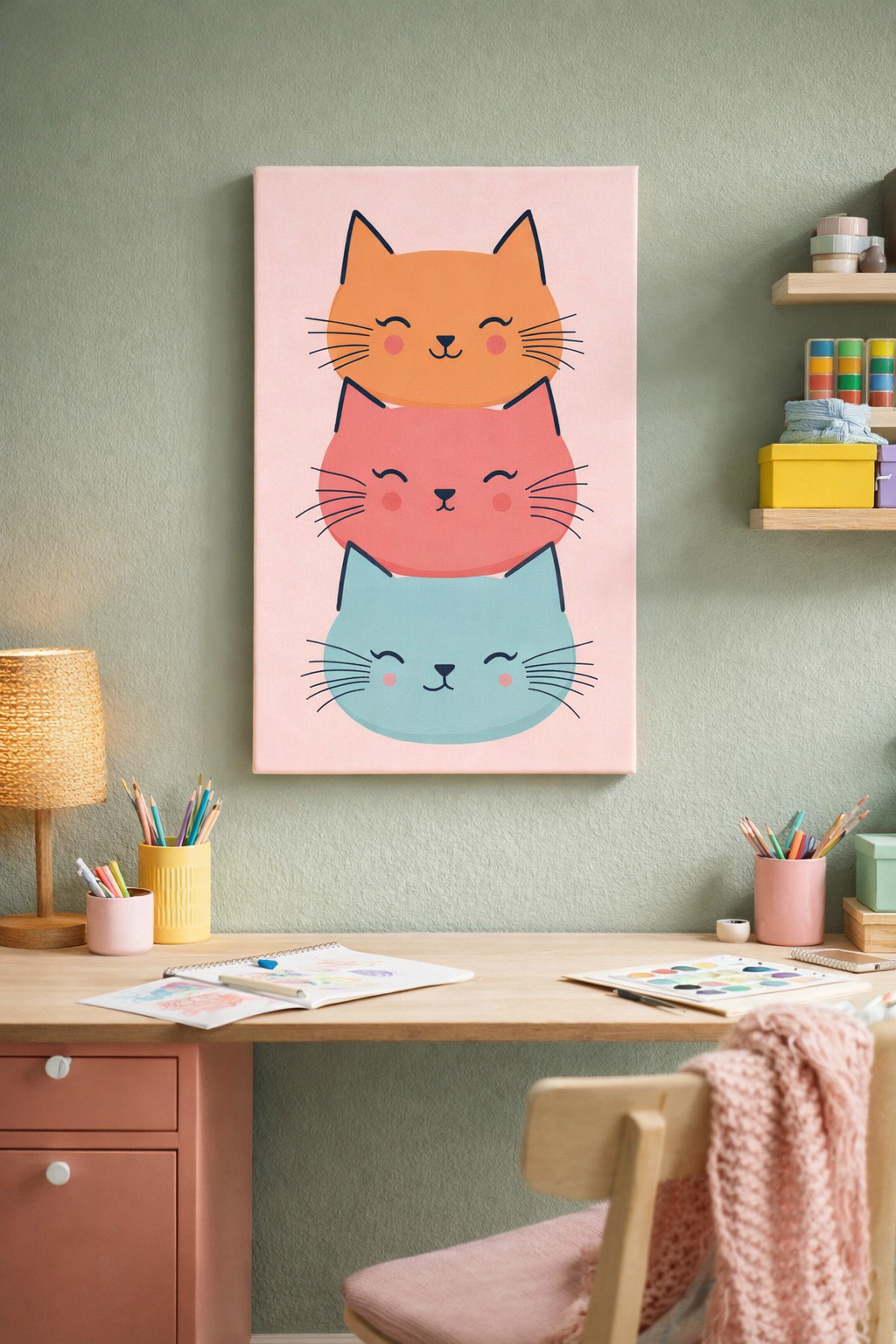 Vrolijke Kattenstapel