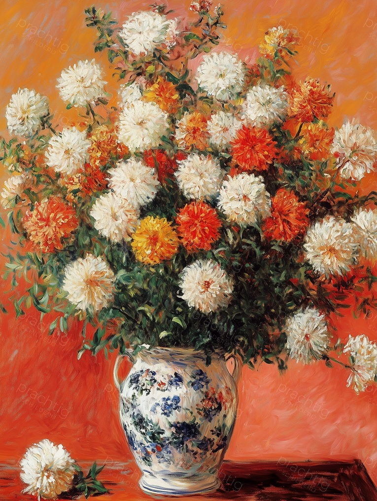 Vrolijke bloemen in vaas