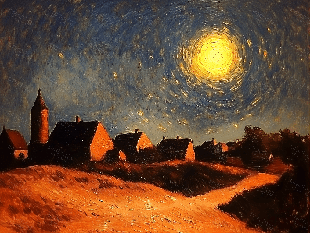 Sterrennacht boven Dorp