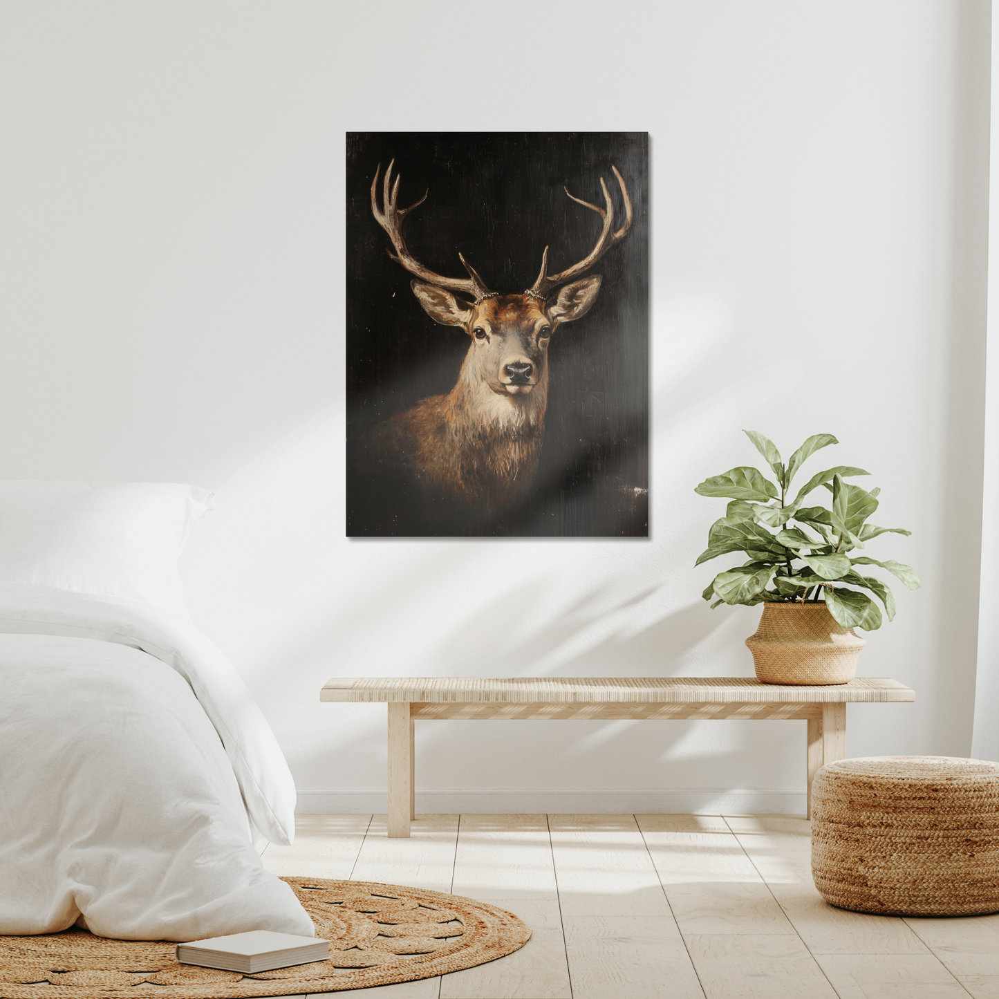 Majestueus Hert in Donker Licht