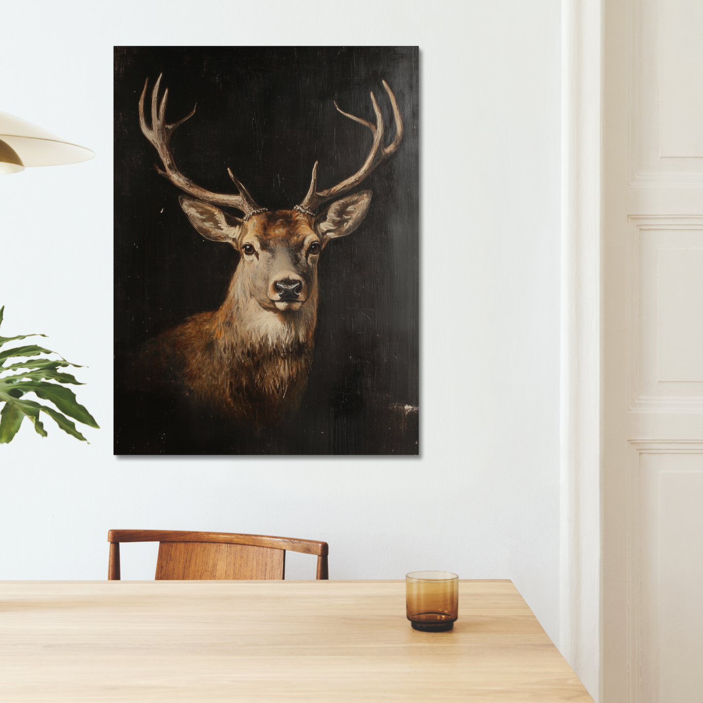 Majestueus Hert in Donker Licht