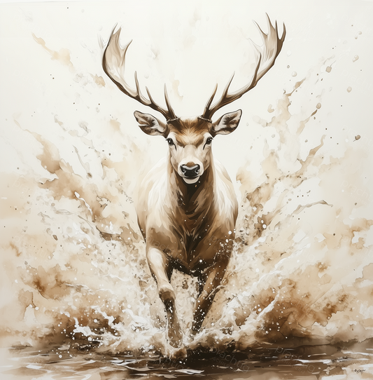 Majestueus Hert in het Water