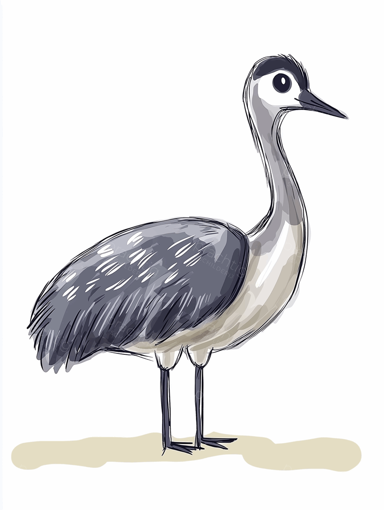 Grijze vogel op lichte achtergrond