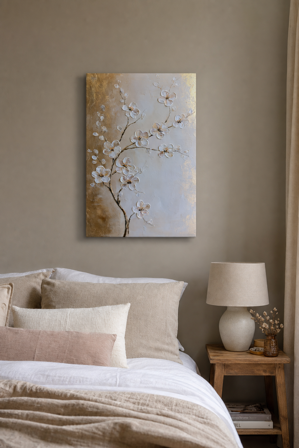 Bloesems in Beige