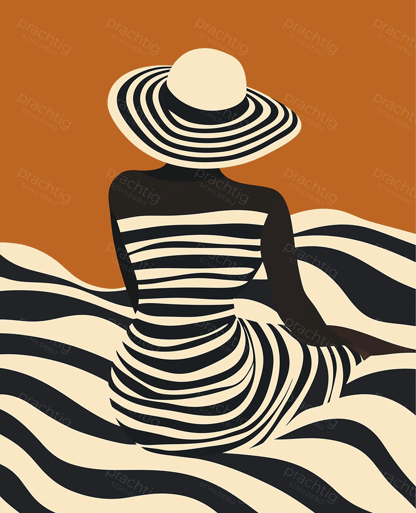 Zomerse Strepen in Retro Stijl