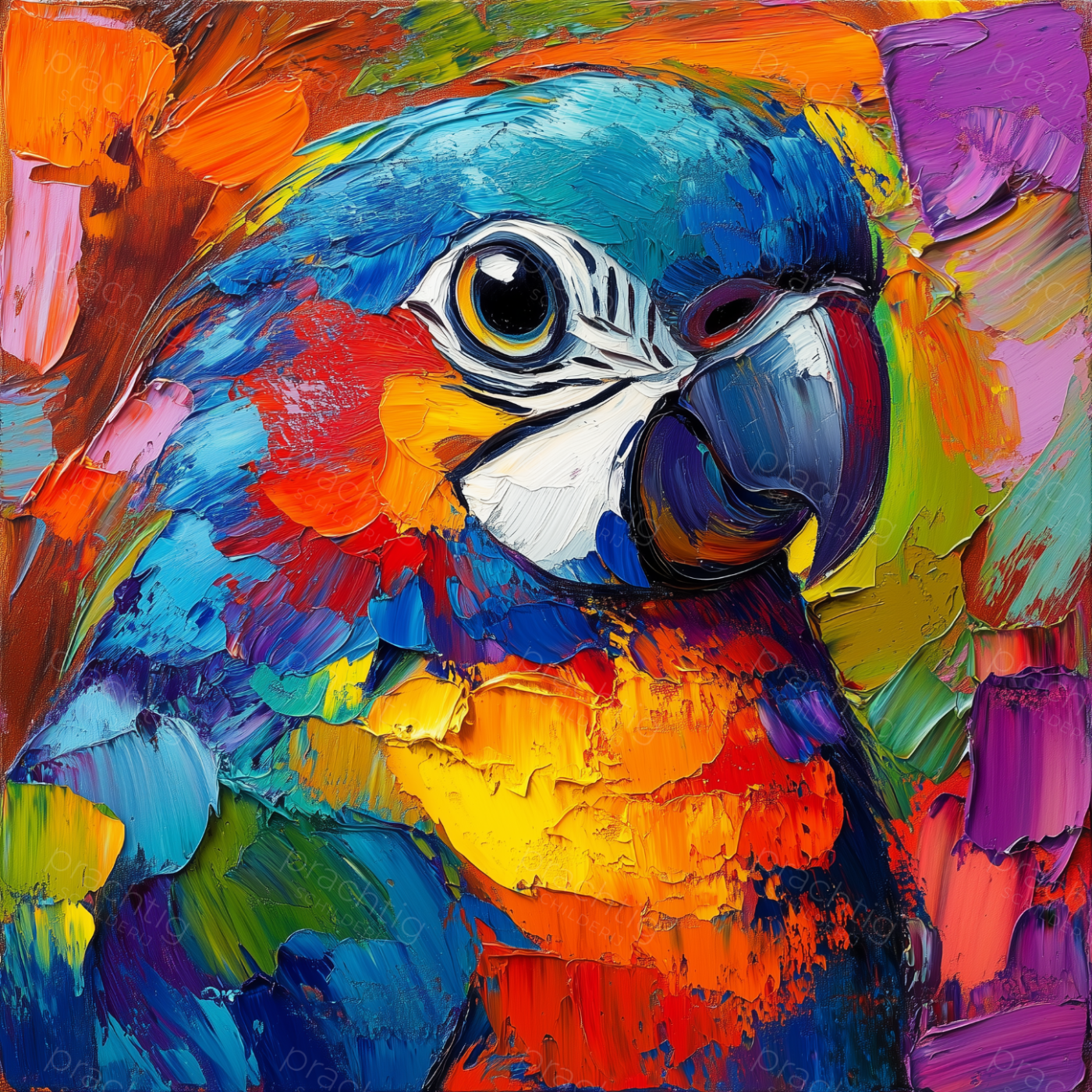 Papegaai in Levendige Kleuren