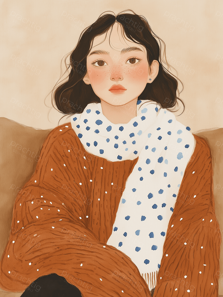 Meisje met Blauwe Sjaal