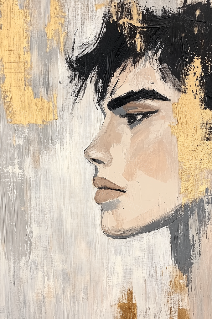 Stijlvol Zijaanzicht van Jongeman