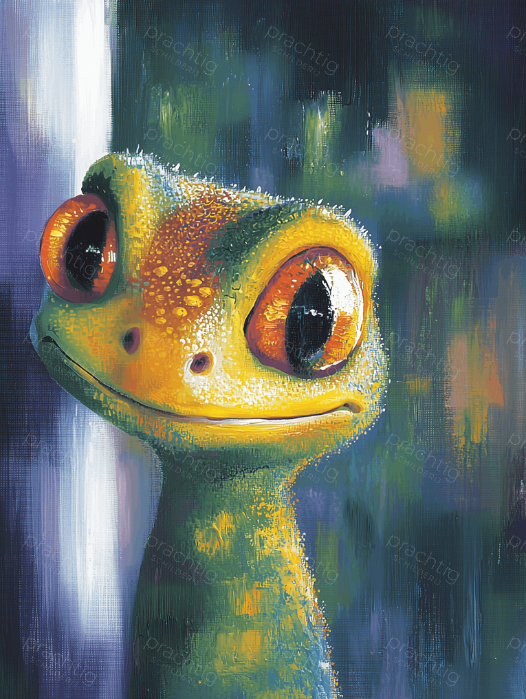 Vrolijke Gecko met Grote Ogen