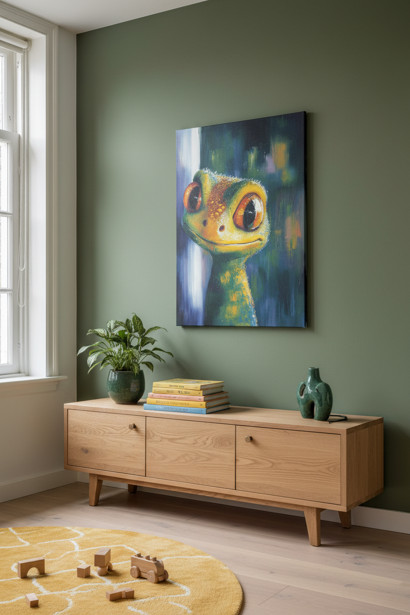 Vrolijke Gecko met Grote Ogen