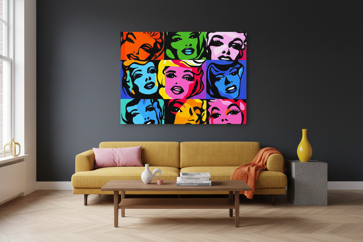 Pop Art Portretten Mozaïek