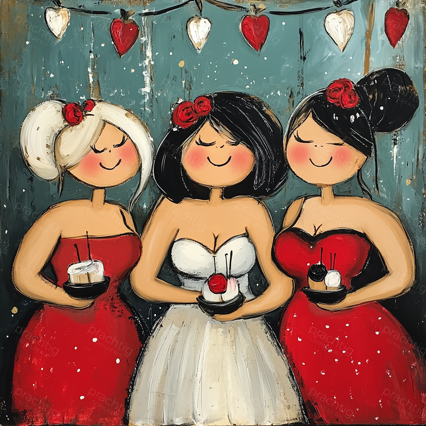 Vrolijke Vriendinnen met Taartjes