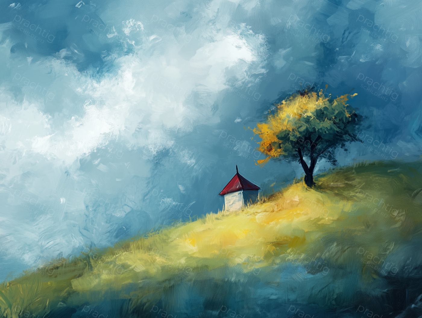 Heuvelhuisje in Herfstsfeer