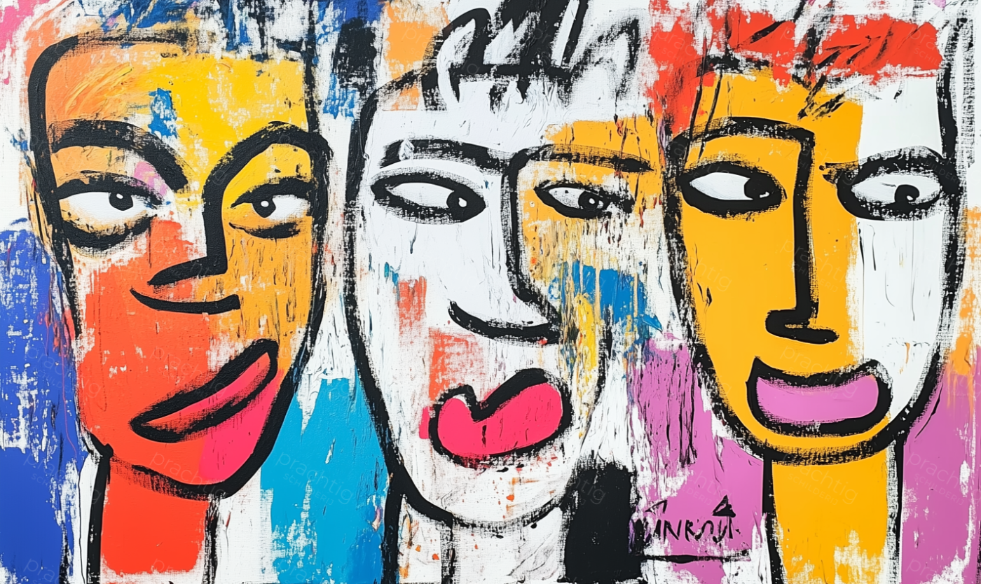 Drie Gezichten vol Expressie