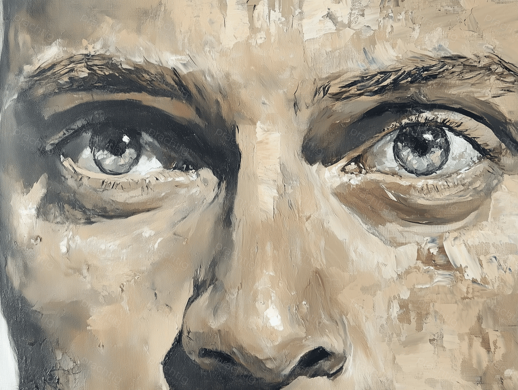 Intense Blik in Neutrale Tinten