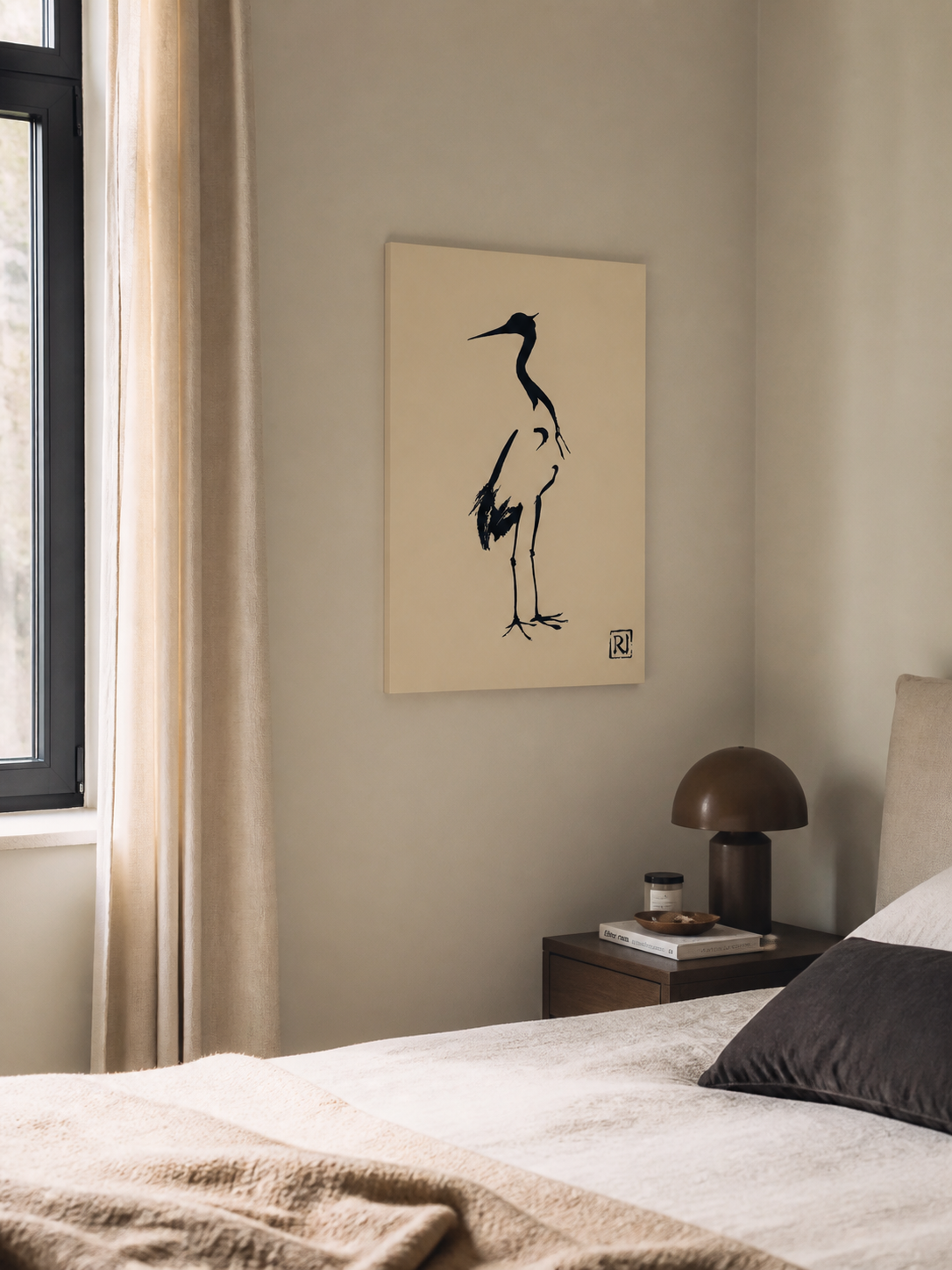 Elegante Vogel in Eenvoud