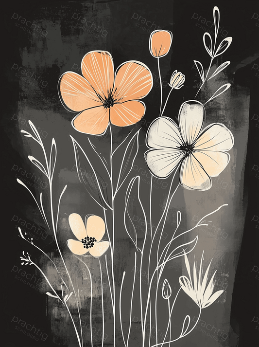Flora in Zachte Pasteltinten