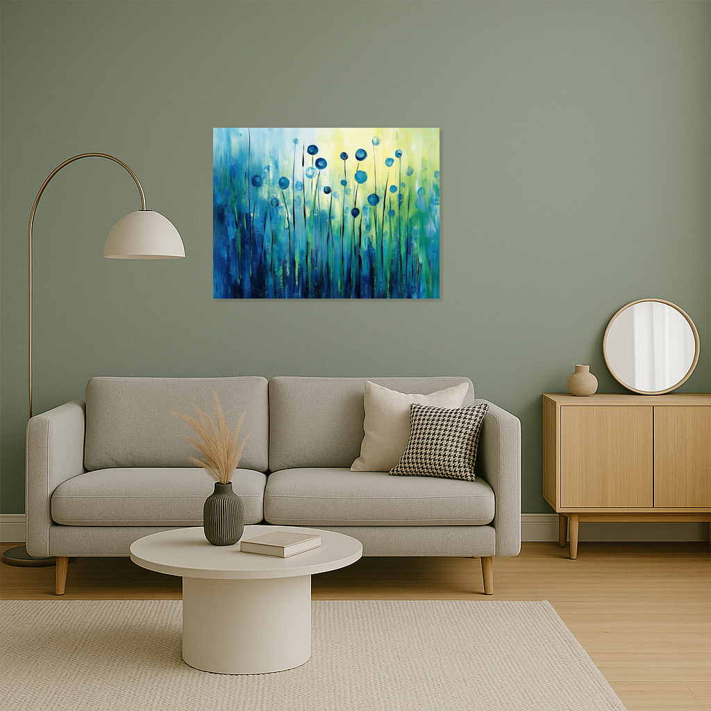 Blauwe Bloemen in Zacht Licht
