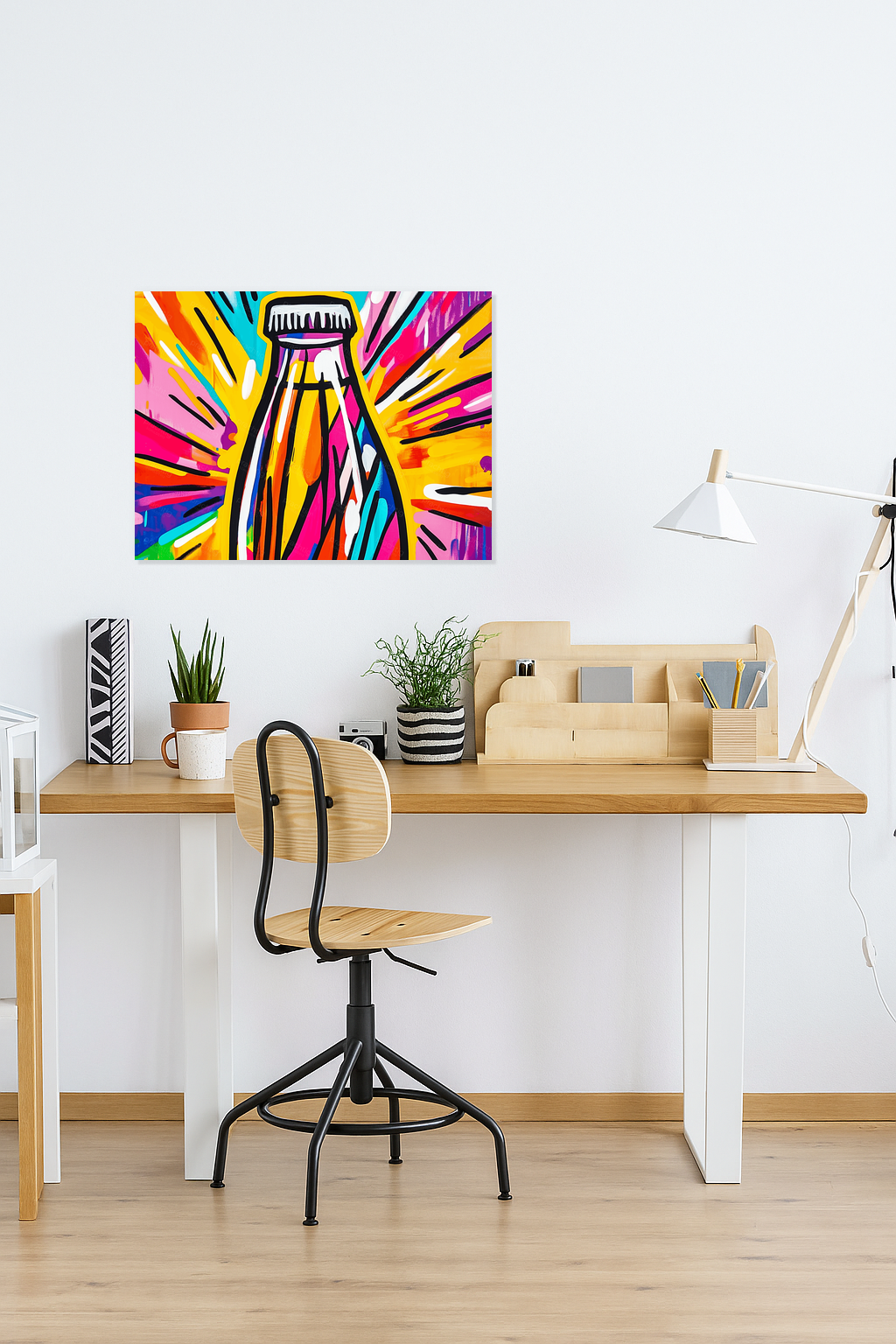 Fles vol kleur en energie