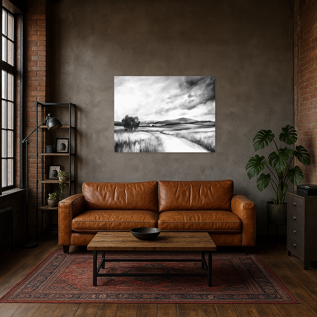 Dramatische Zwart-Wit Landschap