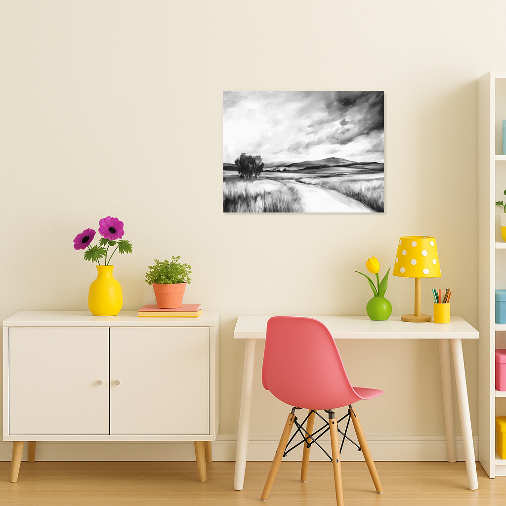 Dramatische Zwart-Wit Landschap