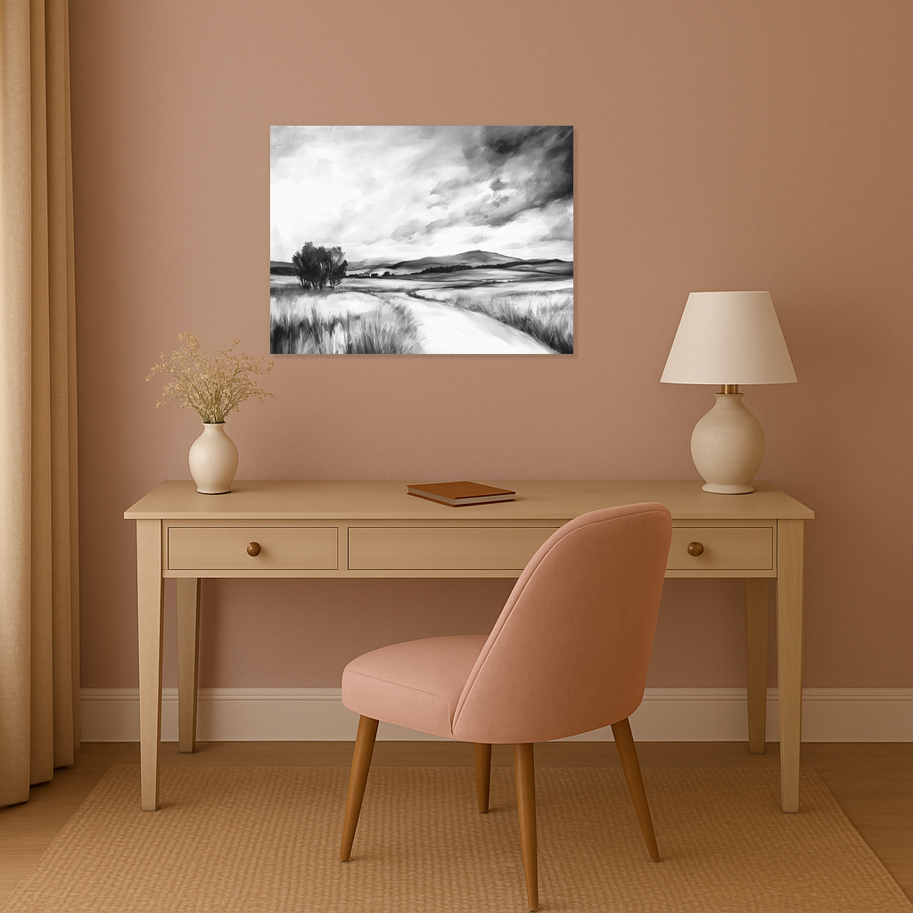 Dramatische Zwart-Wit Landschap