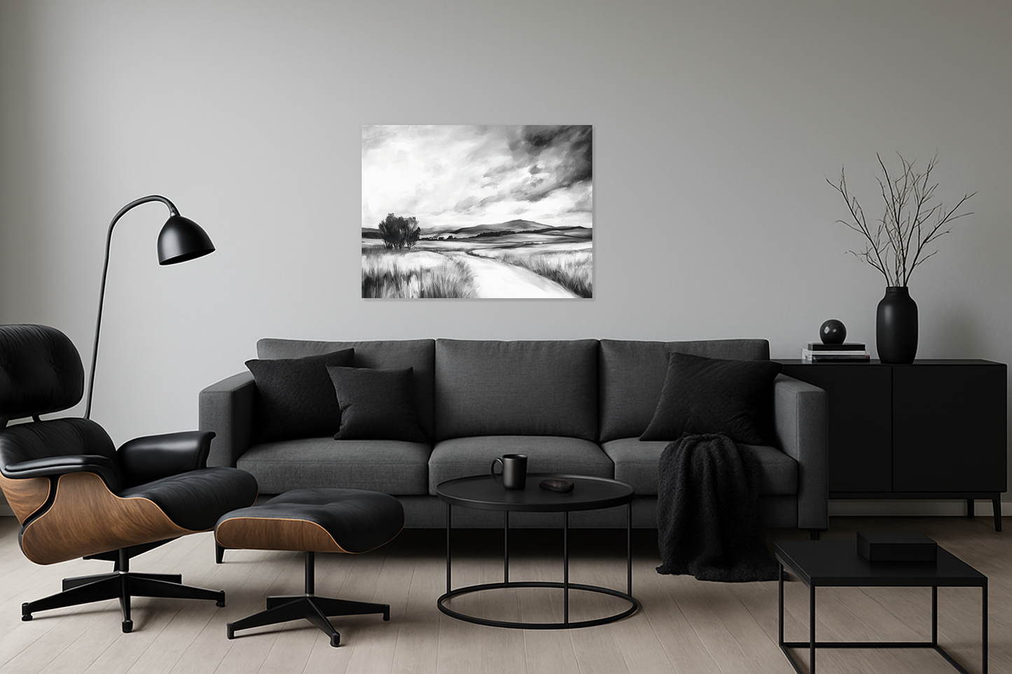 Dramatische Zwart-Wit Landschap