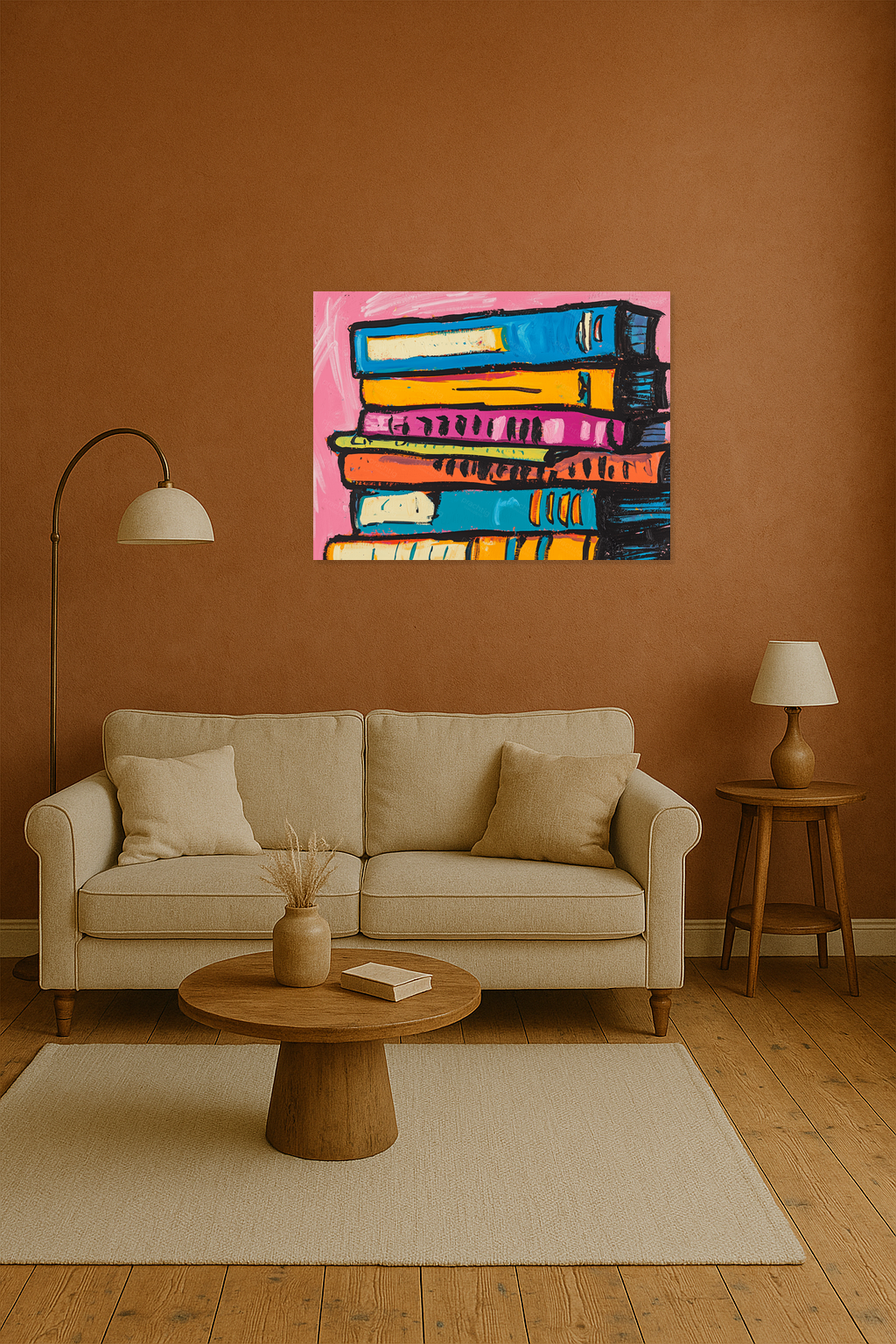 Bonte stapel boeken