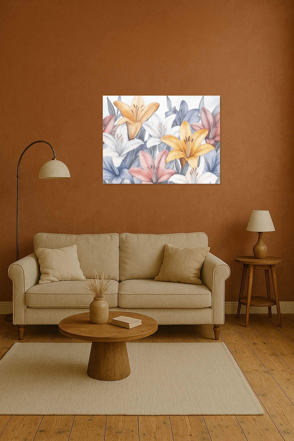 Bloemenzee in Pasteltinten
