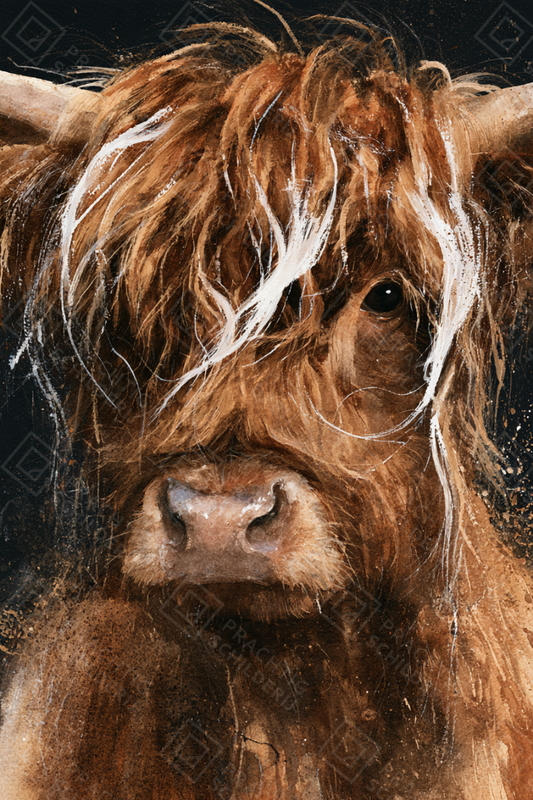 Harige Hooglander Blik