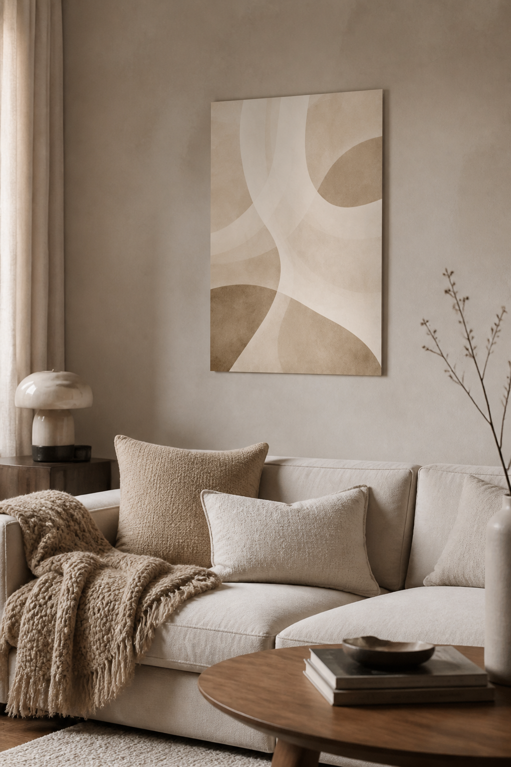 Zachte Golven in Beige