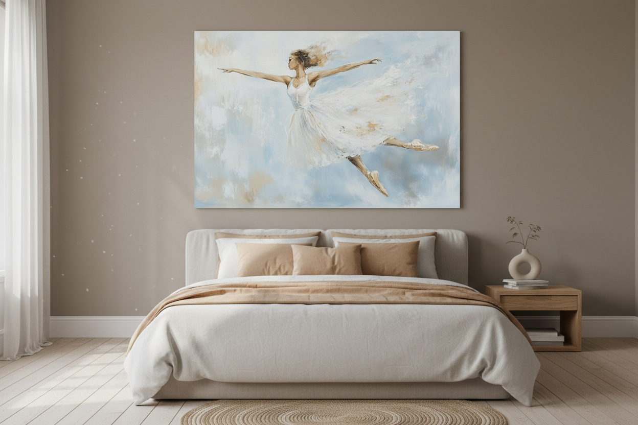 Dansende Ballerina in de Lucht