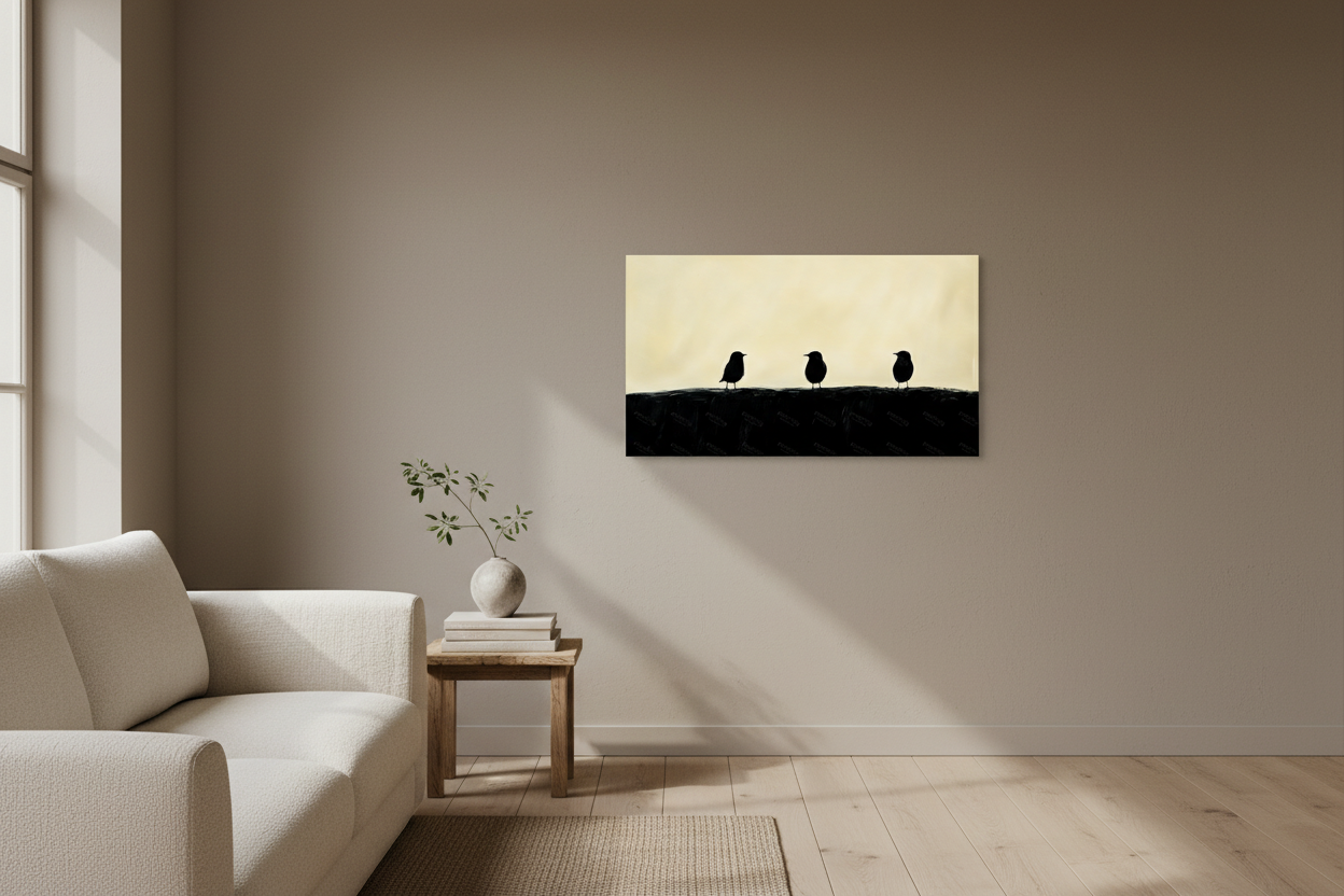 Stille Vogelsilhouetten