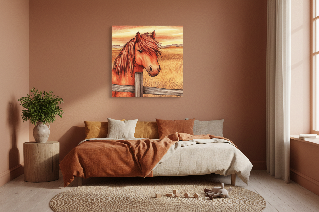 Paard in Gouden Weide