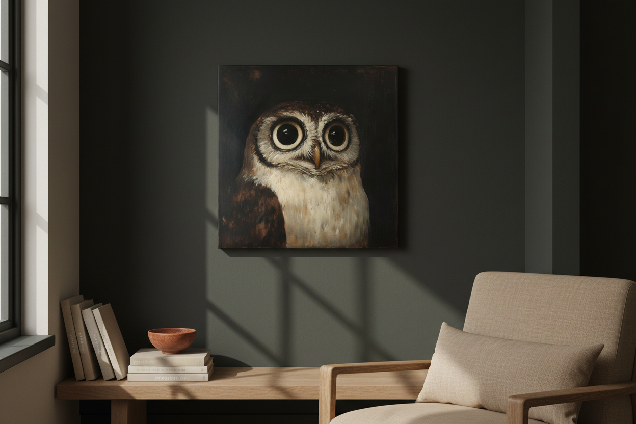 Ogen van de Uil in de Nacht