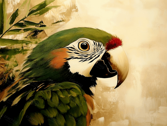 Papegaai met Groene Veren