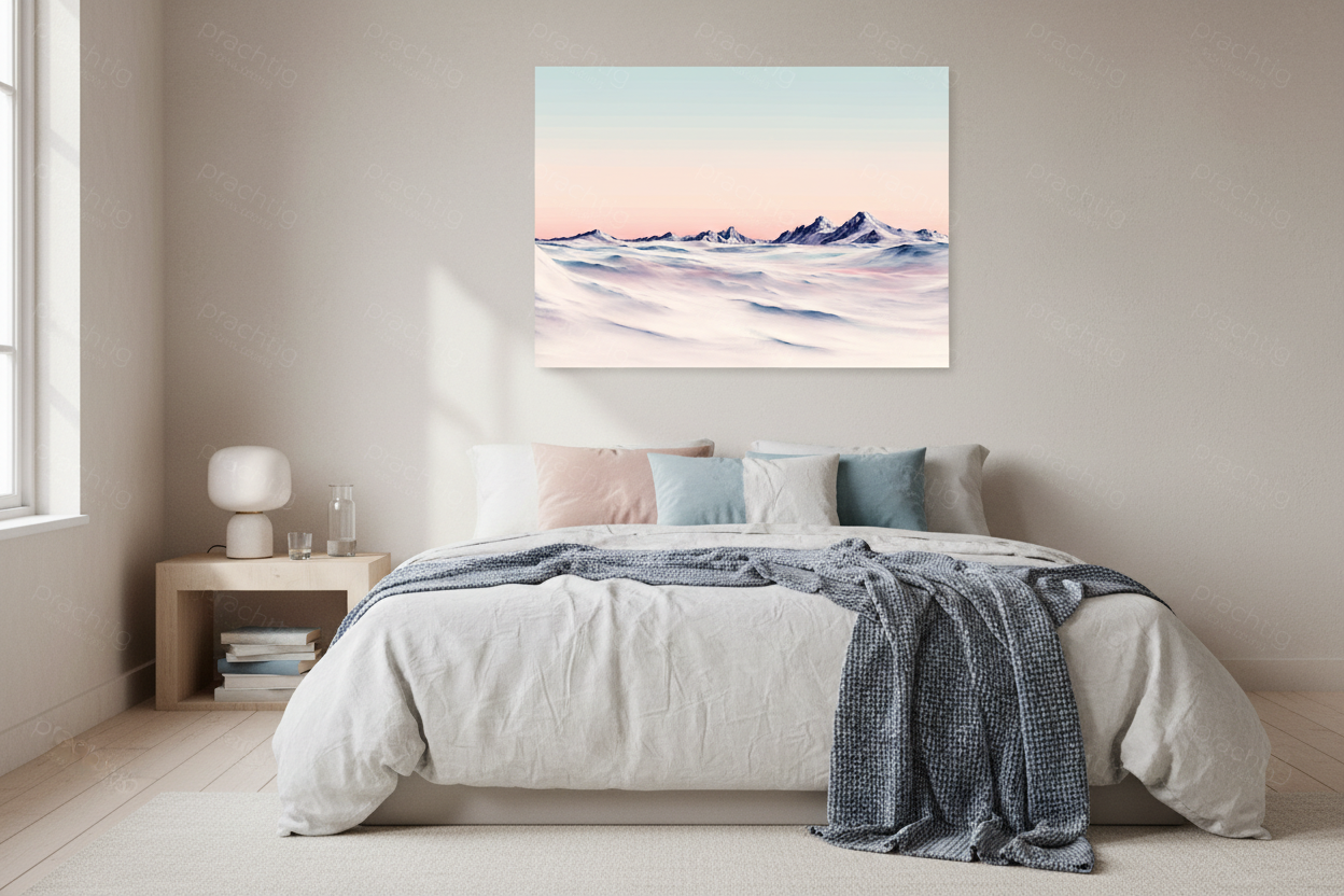 Sereen berglandschap bij zonsopkomst