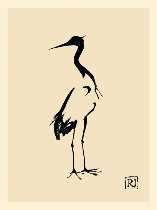Elegante Vogel in Eenvoud