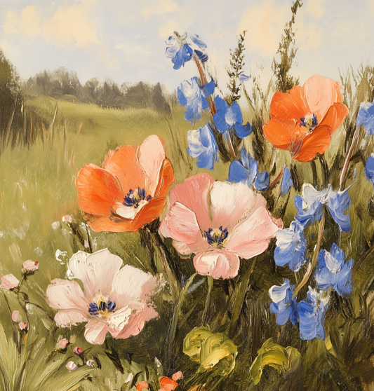 Bloemenpracht in de ochtendzon