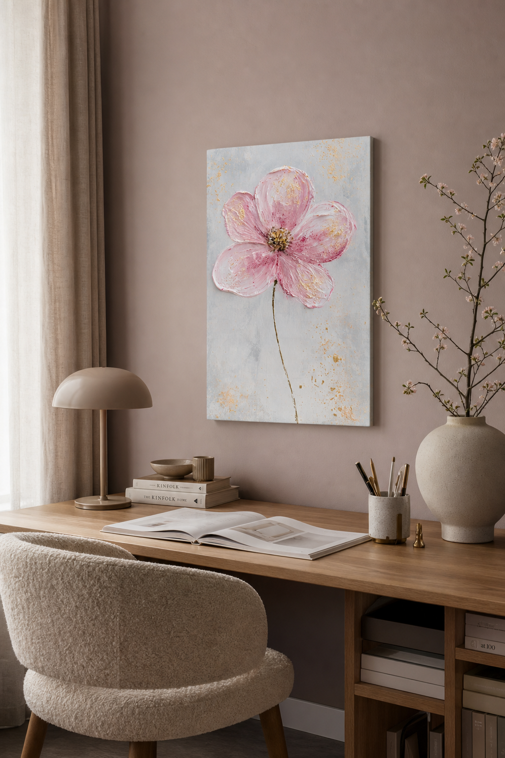 Roze bloem in volle bloei