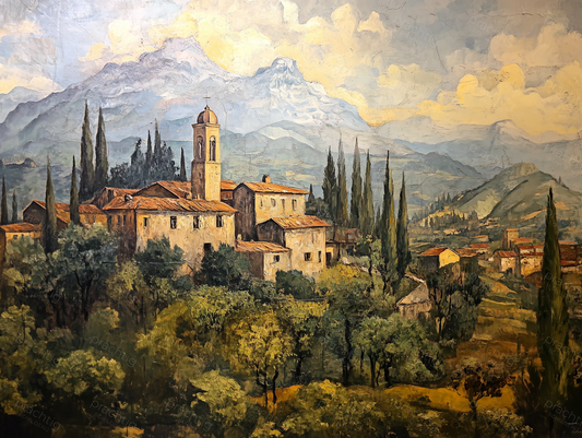 Italiaans Bergdorpje Onder de Zon